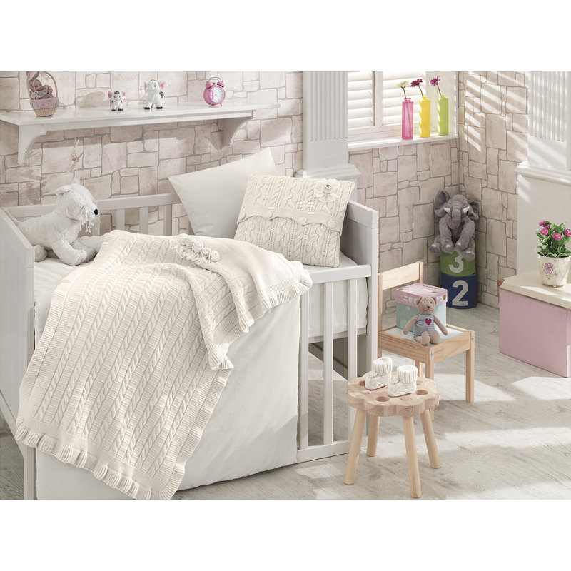 Greyleigh Baby Kids Glenna 6 Piece Organic Crib Bedding Set